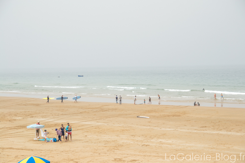 plage et brume au maroc