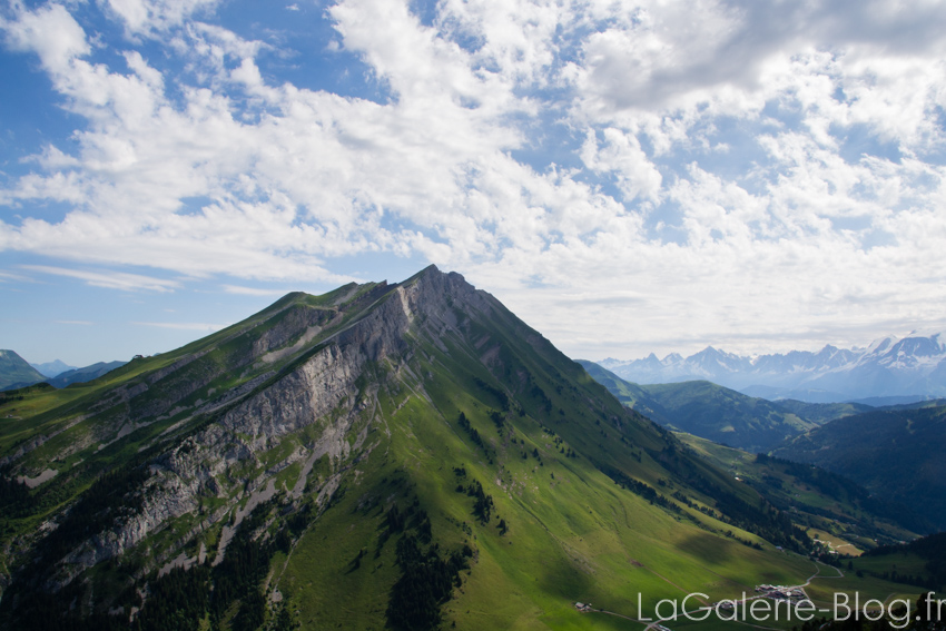 Vue panoramique du belvedere de l'étale à la clusaz