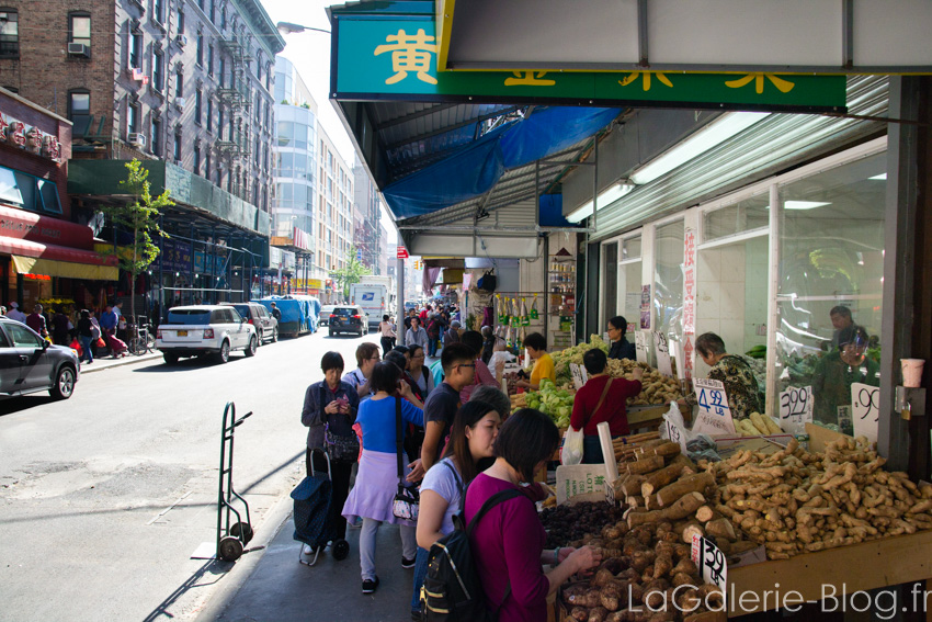 stands de legumes chinois à chinatown