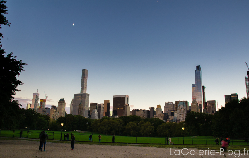 vue sur manhattan depuis central parc