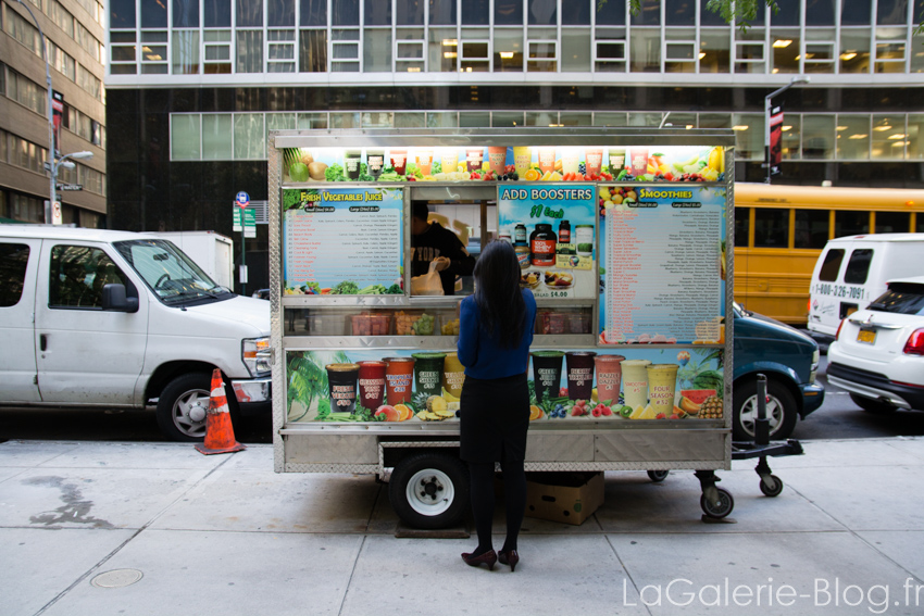 un food truck a Manhattan financial district