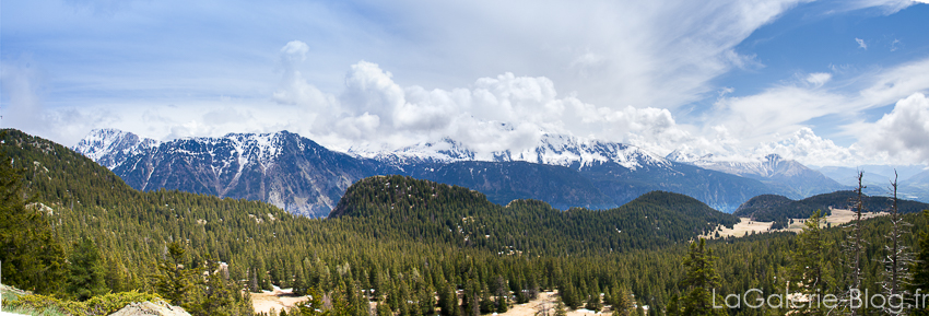 panorama de la chaine de montagnes