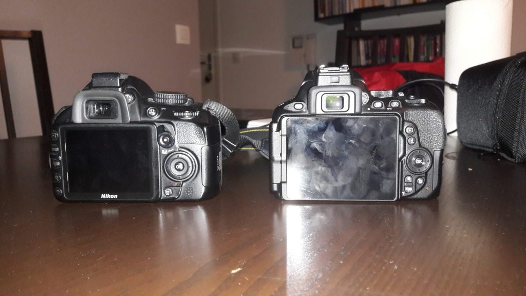 comparaison des ecrans des d5600 et d3100