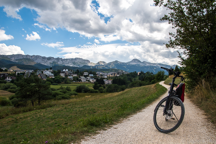 vélo sur la via vercors