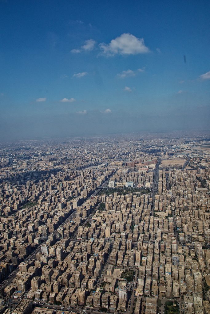 vue aerienne du Caire